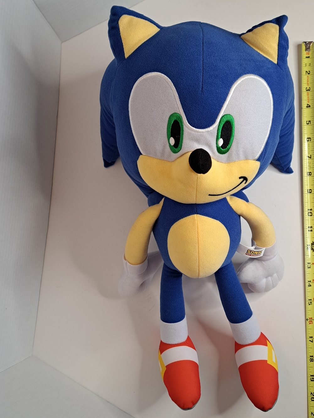Sega Sonic The Hedgehog Jumbo 21" Tall Plush Stuffed Animal by Toy Factory LLC - Picture 4 of 5